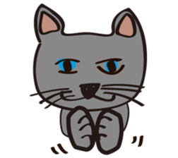 Russian Blue Cat Mia sticker #3175429
