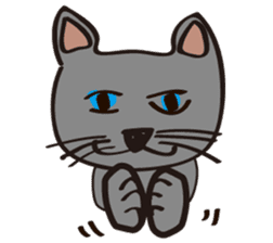 Russian Blue Cat Mia sticker #3175429