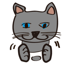 Russian Blue Cat Mia sticker #3175430