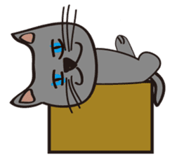 Russian Blue Cat Mia sticker #3175432