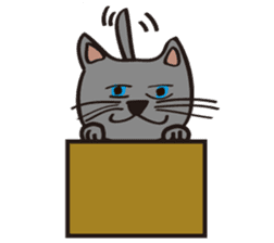 Russian Blue Cat Mia sticker #3175436
