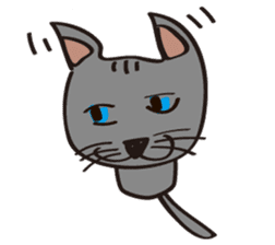 Russian Blue Cat Mia sticker #3175440