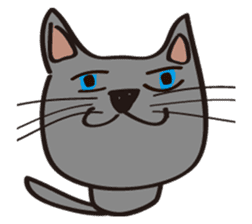 Russian Blue Cat Mia sticker #3175441