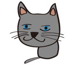 Russian Blue Cat Mia sticker #3175442