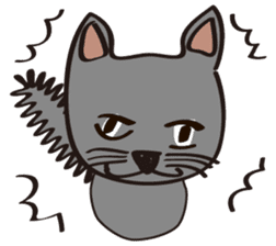 Russian Blue Cat Mia sticker #3175443