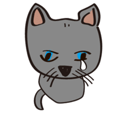 Russian Blue Cat Mia sticker #3175445