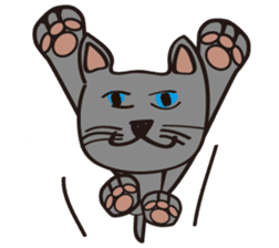 Russian Blue Cat Mia sticker #3175447