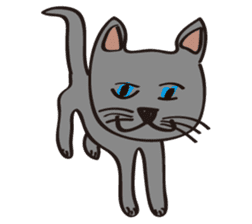 Russian Blue Cat Mia sticker #3175448