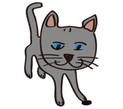 Russian Blue Cat Mia sticker #3175449