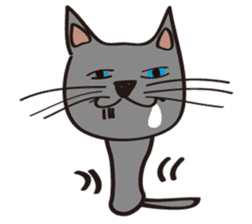 Russian Blue Cat Mia sticker #3175450