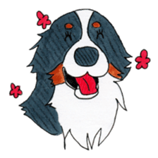 Happy Bernese Mountain Dog sticker #3175733
