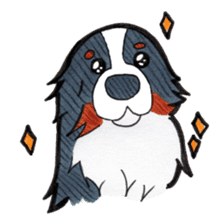 Happy Bernese Mountain Dog sticker #3175734