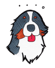 Happy Bernese Mountain Dog sticker #3175736