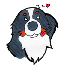 Happy Bernese Mountain Dog sticker #3175737