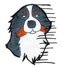 Happy Bernese Mountain Dog sticker #3175741
