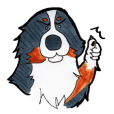 Happy Bernese Mountain Dog sticker #3175744