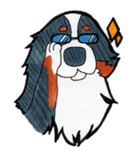 Happy Bernese Mountain Dog sticker #3175746