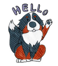 Happy Bernese Mountain Dog sticker #3175749