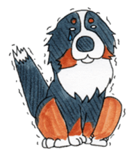 Happy Bernese Mountain Dog sticker #3175757