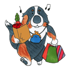 Happy Bernese Mountain Dog sticker #3175758