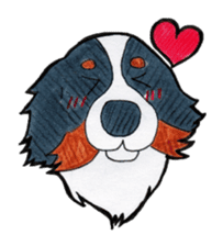 Happy Bernese Mountain Dog sticker #3175759