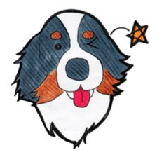 Happy Bernese Mountain Dog sticker #3175760