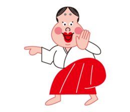 Okame and Hyottoko sticker #3176584