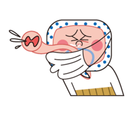 Okame and Hyottoko sticker #3176586