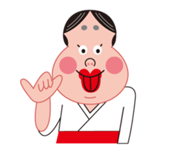 Okame and Hyottoko sticker #3176606