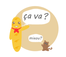 Mr. Baguette sticker #3176981