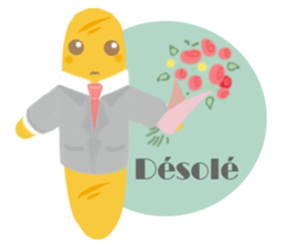 Mr. Baguette sticker #3176988