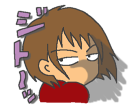 Over Reaction Girl sticker #3177078