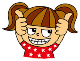 Kawaii girl and a black cat Stickers sticker #3177612