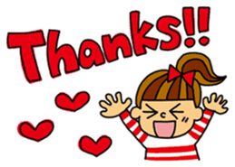 Kawaii girl and a black cat Stickers sticker #3177617