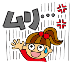 Kawaii girl and a black cat Stickers sticker #3177624