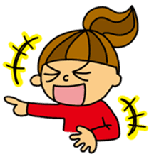 Kawaii girl and a black cat Stickers sticker #3177628