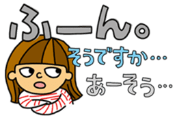 Kawaii girl and a black cat Stickers sticker #3177633