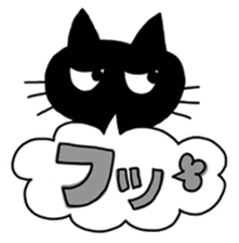 Kawaii girl and a black cat Stickers sticker #3177634