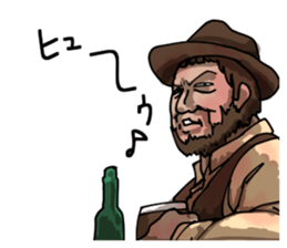 Drunk in Westerns sticker #3177773