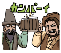 Drunk in Westerns sticker #3177805