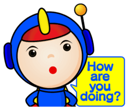 Welcome to Earth, Happy Eight!(English) sticker #3178092