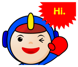 Welcome to Earth, Happy Eight!(English) sticker #3178101