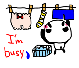 Panda is Busy! sticker #3178221