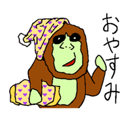 Great monkey "Aiore" sticker #3179128