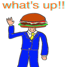 Hamburger Head sticker #3180251