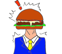 Hamburger Head sticker #3180252