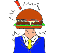 Hamburger Head sticker #3180252