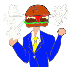 Hamburger Head sticker #3180253