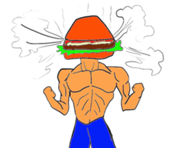 Hamburger Head sticker #3180254