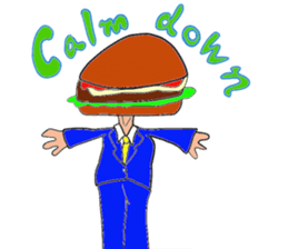 Hamburger Head sticker #3180255
